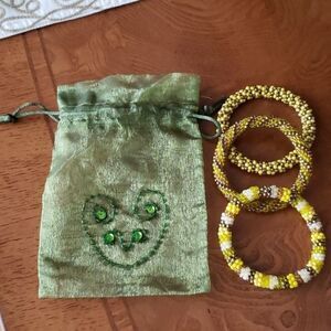 BRACELETS Hand Crafted crocheted, set of 3